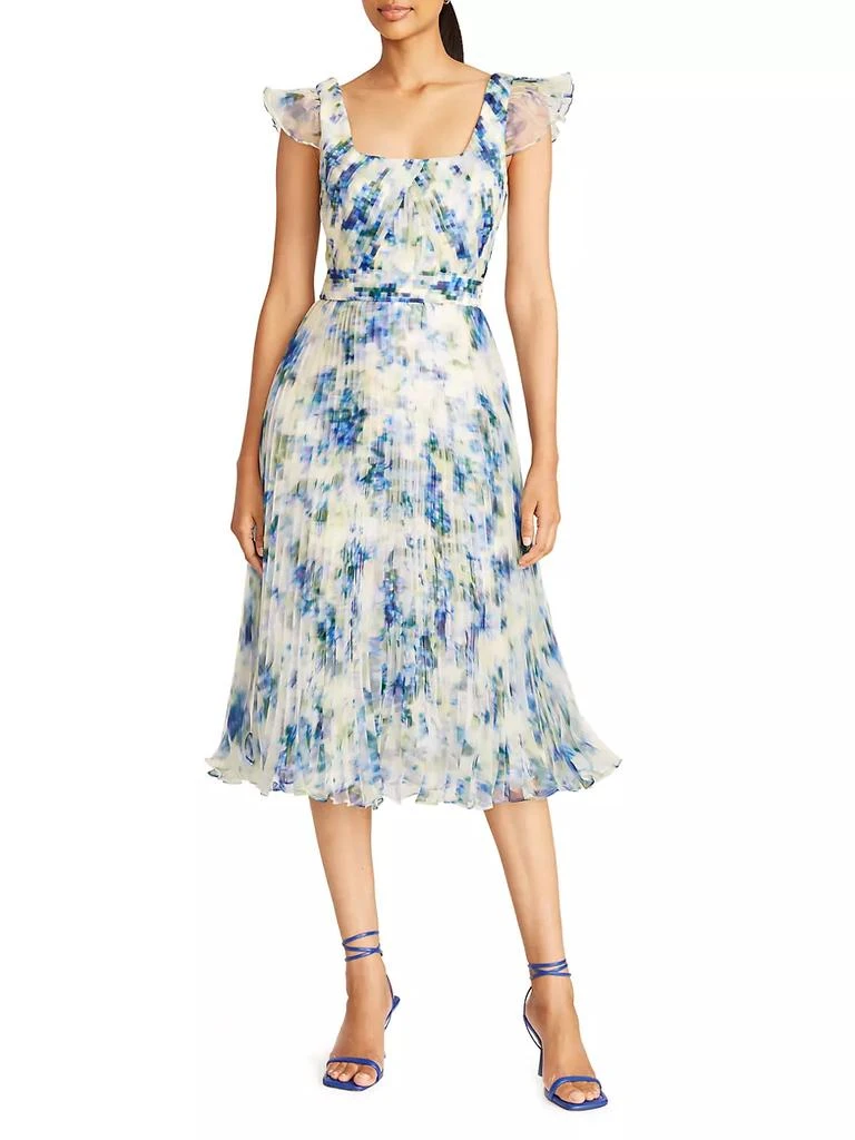 Theia Miriam Pleated Dress 2