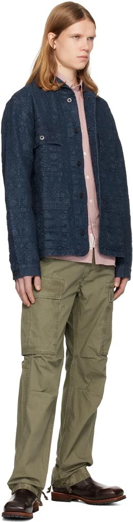 RRL Khaki Surplus Poplin Cargo Pants 4