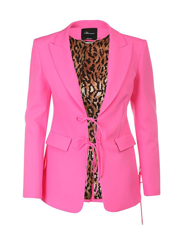 BLUMARINE Blumarine Feather-Trim Sheer Coat - Jackets - Free