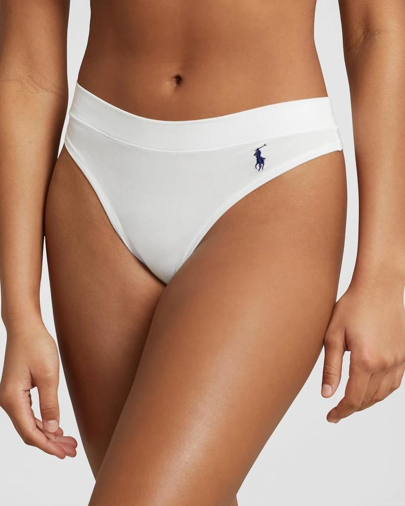 Ralph Lauren Mid-Rise Organic Cotton Thong 1