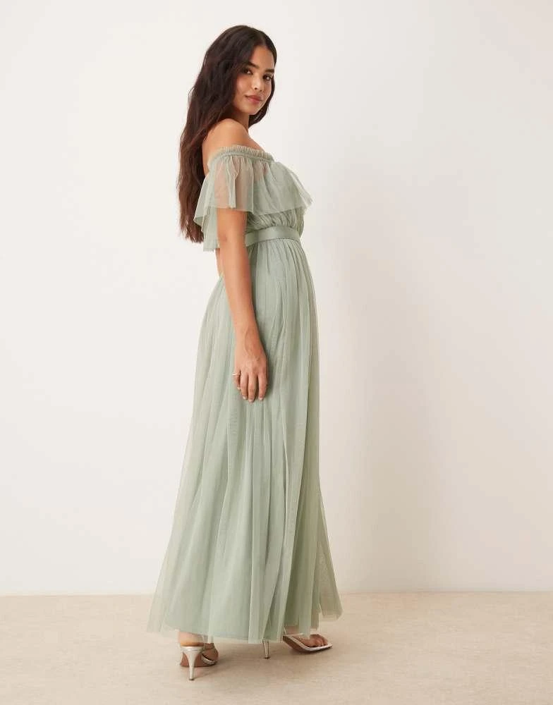 Anaya Anaya Bardot bridesmaid maxi dress in frosty green - Dresses & Skirts - Free Shipping - BeyondStyle Anaya Anaya Bardot bridesmaid maxi dress in frosty green - Dresses & Skirts - Free Shipping - BeyondStyle