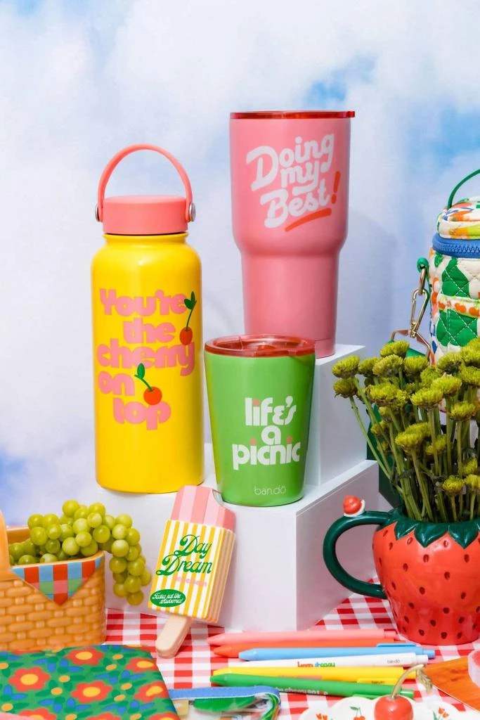 ban.do Ban.Do - Unisex Cherry On Top Stainless Steel Water Bottle 5