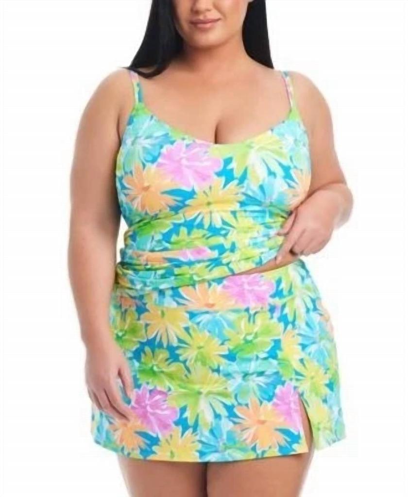 Bleu Rod Beattie Bleu Rod Beattie - Plus Size Scoop-neck Tankini Top