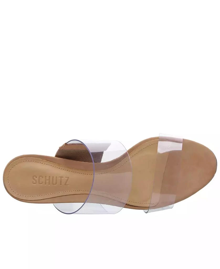 Schutz Women's Victorie Mid Block Heel Sandals 5