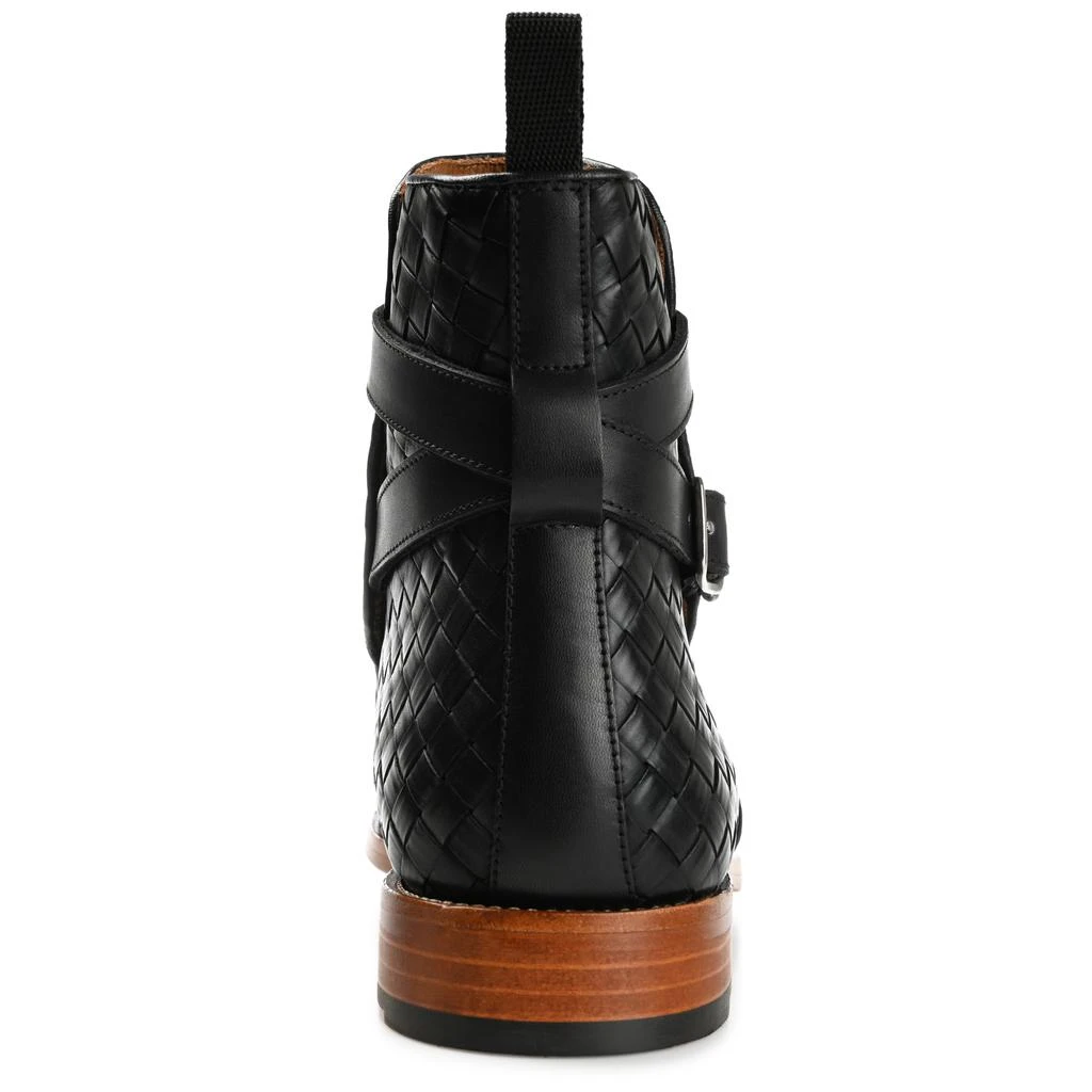 TAFT The Dylan Boot in Black Woven 3
