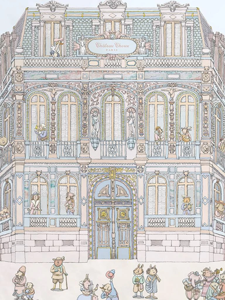 Atelier Choux Atelier Choux Baby Le Gateau / Chateau Choux Reversible Quilt in White (130cm) 5