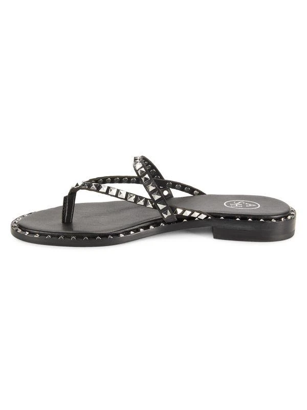 Ash Pulse Pyramid Stud Leather Flat Sandals 4