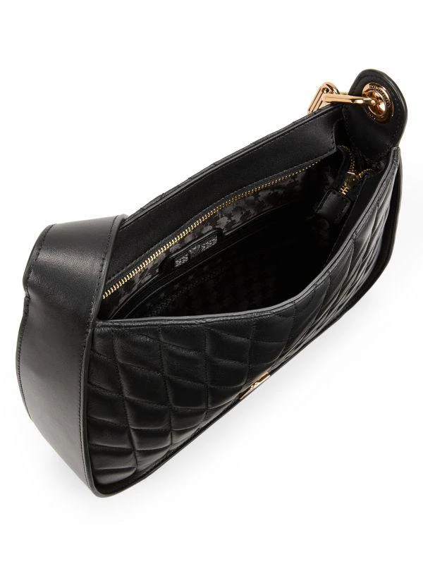 Karl Lagerfeld Paris Lafayette Quilted Leather Hobo Bag 3