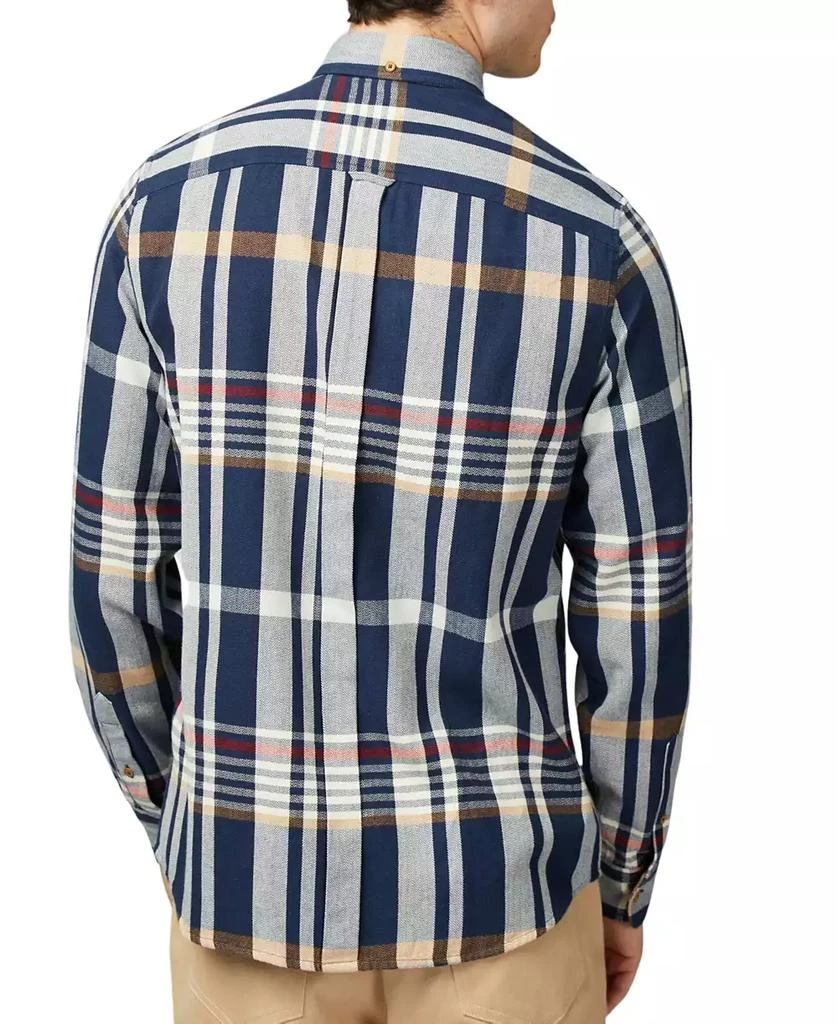 Ben Sherman Men's Regular-Fit Herringbone Check Button-Down Shirt 2