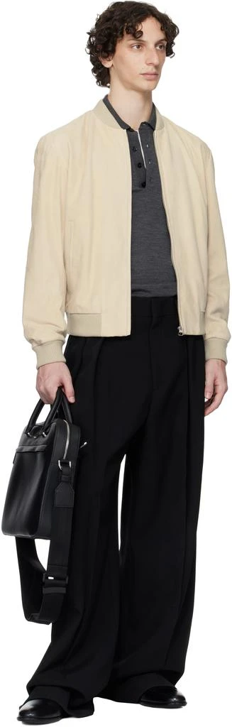 Hugo Boss Black Pebble-Grained Faux-Leather Briefcase 4