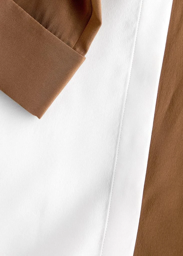 Alice + Olivia Willa colour-blocked silk shirt  5
