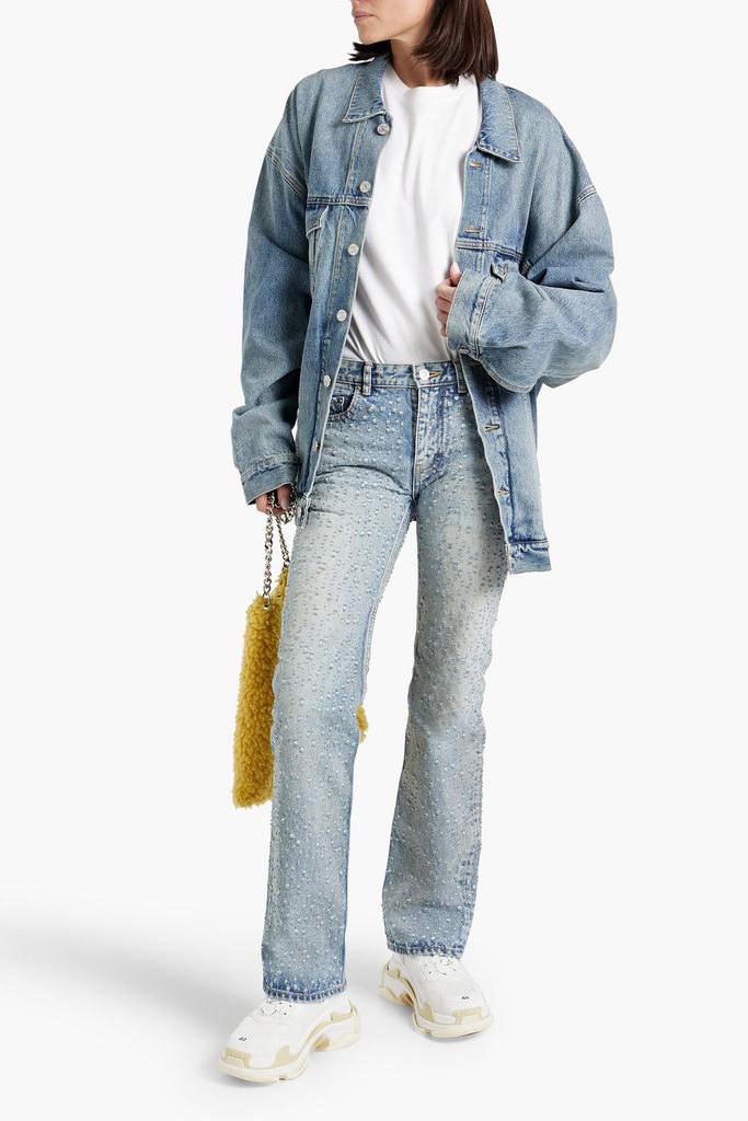 Balenciaga Distressed low-rise straight-leg jeans