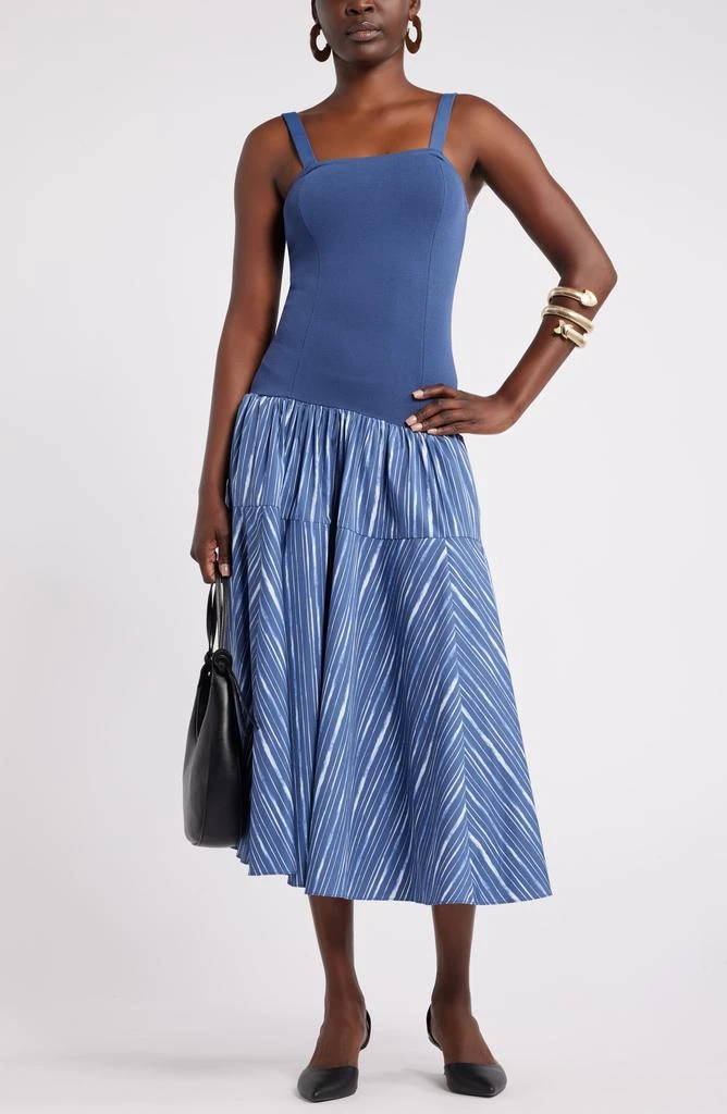 Nordstrom House of Aama Lana Mixed Media Dress 8