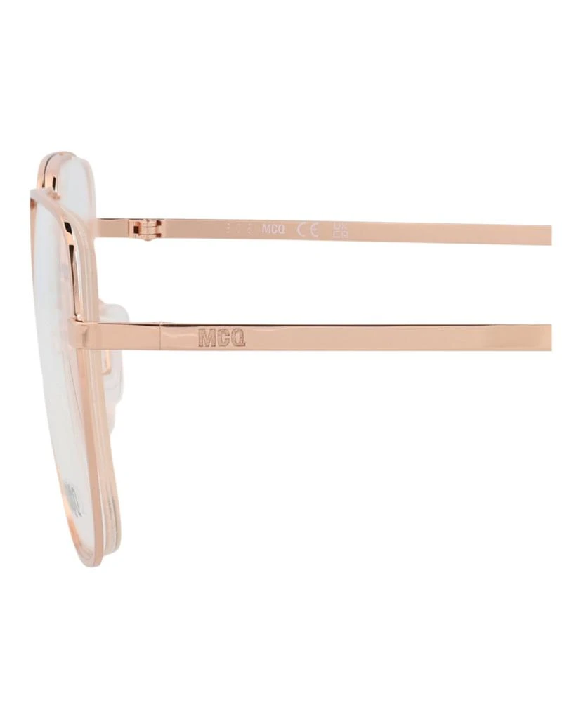 Alexander McQueen Square-Frame Metal Optical Frames 4