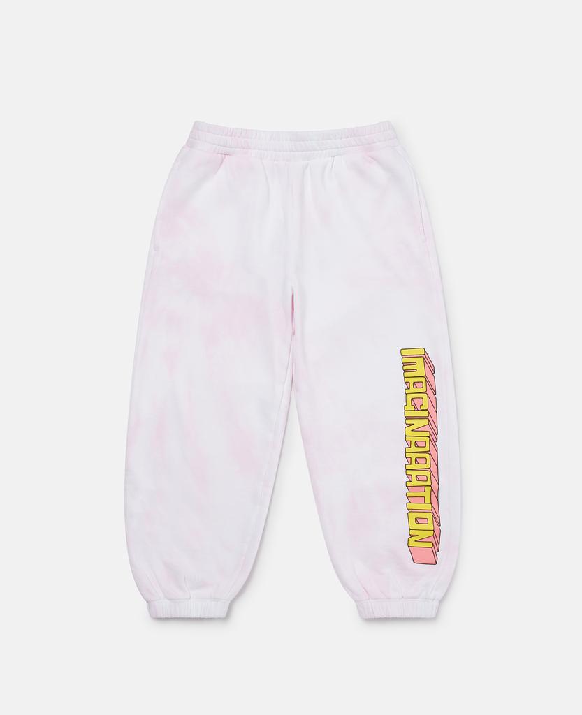 Stella McCartney Stella McCartney - Sponge Bob Tie-Dye Graphic Joggers, Pink, Size: 8