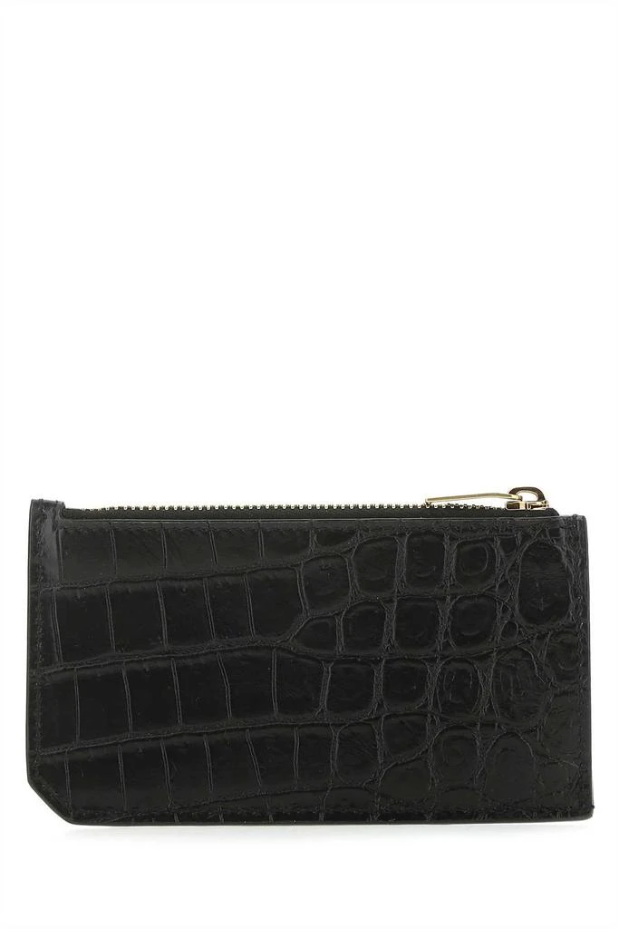 Yves Saint Laurent Saint Laurent Tiny Monogram Fragments Zip Card Holder 2