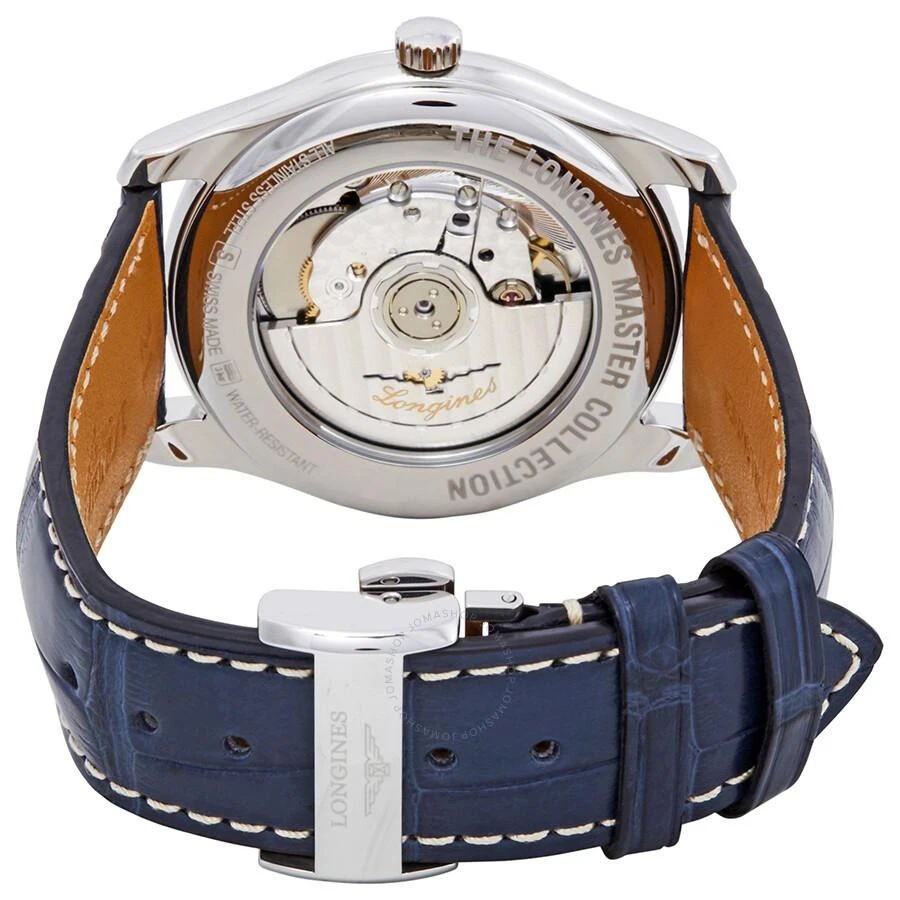 Longines Master Automatic Blue Dial Blue Leather Men's Watch L27934920 3