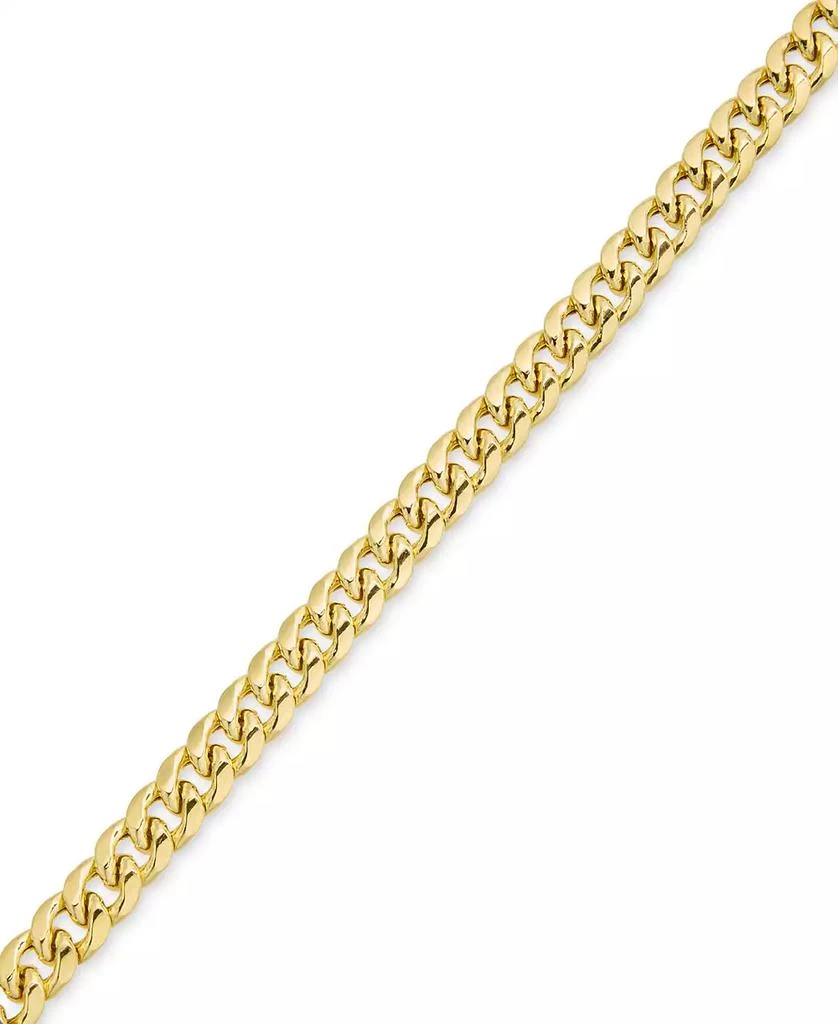 Macy
s Lightweight Men
s Cuban Chain Link Bracelet (10mm) in 14k Gold 2