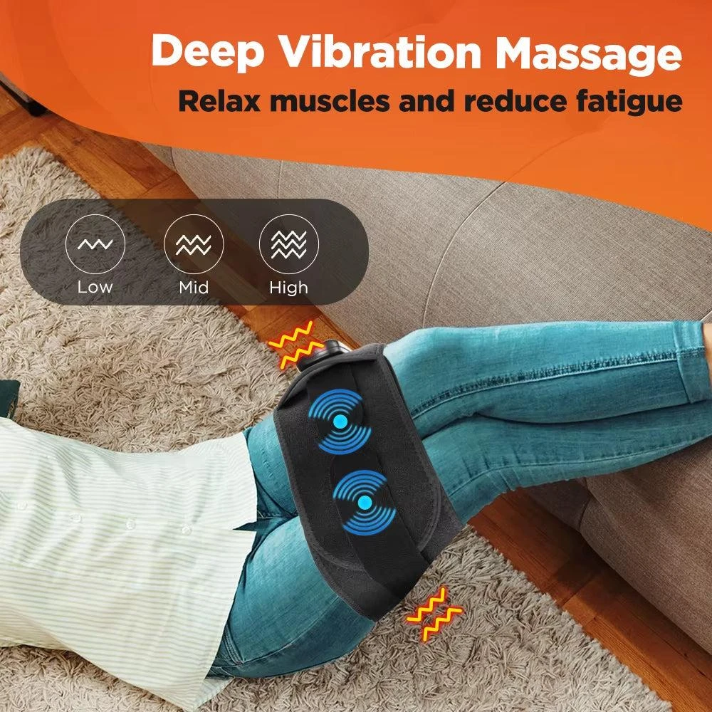 ERUULE Heating Vibration Massage Belt with Red Light Hot Compress for Lumbar Support and Waist Care 5