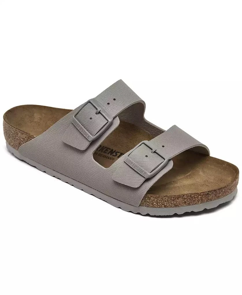 Birkenstock Men's Arizona Birko-Flor Saffiano Adjustable Slide Sandals from Finish Line 1