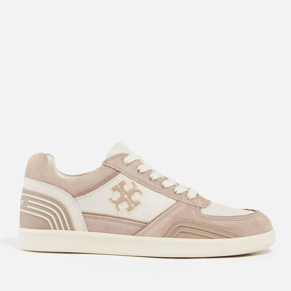 Tory Burch TORY BURCH WOMEN'S CLOVER LEATHER AND SUEDE TRAINERS 1