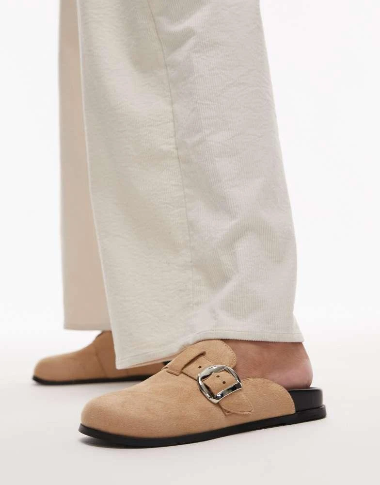 Topshop Topshop Beck clog in tan suede 1