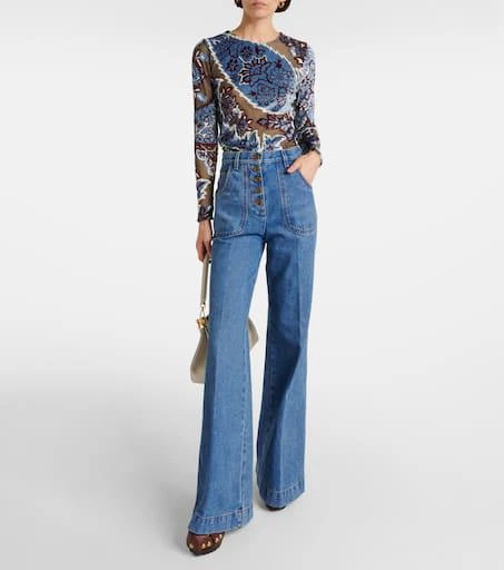 ETRO High-rise flared jeans 7