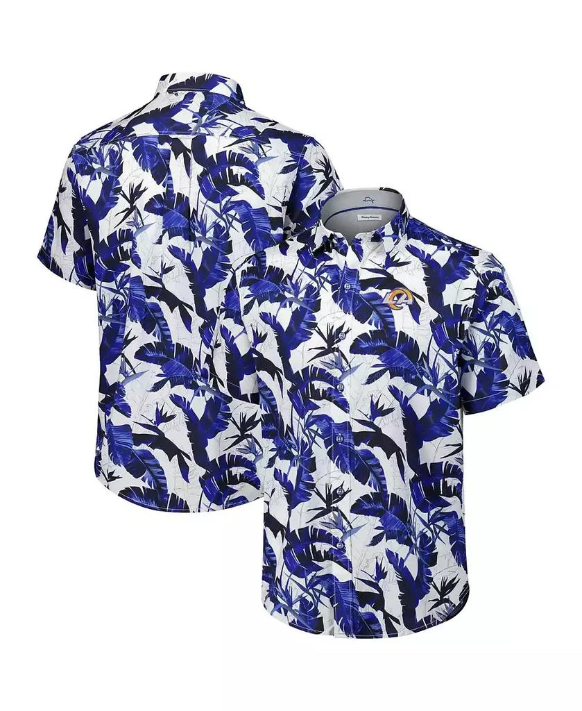 Tommy Bahama Men's Royal Los Angeles Rams Sunnyvale Blooms Camp Button-Up Shirt 1