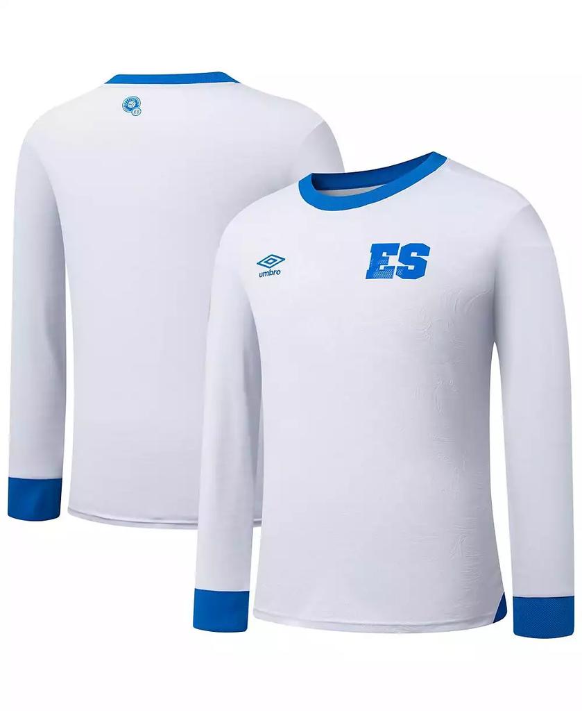 Umbro Men's White El Salvador National Team 2025 Away Replica Long Sleeve Jersey