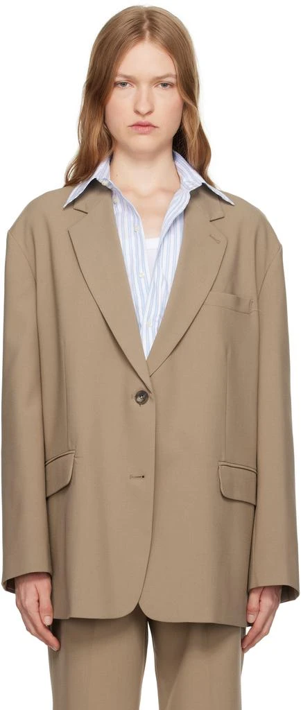 The Frankie Shop Beige Bea Blazer 1