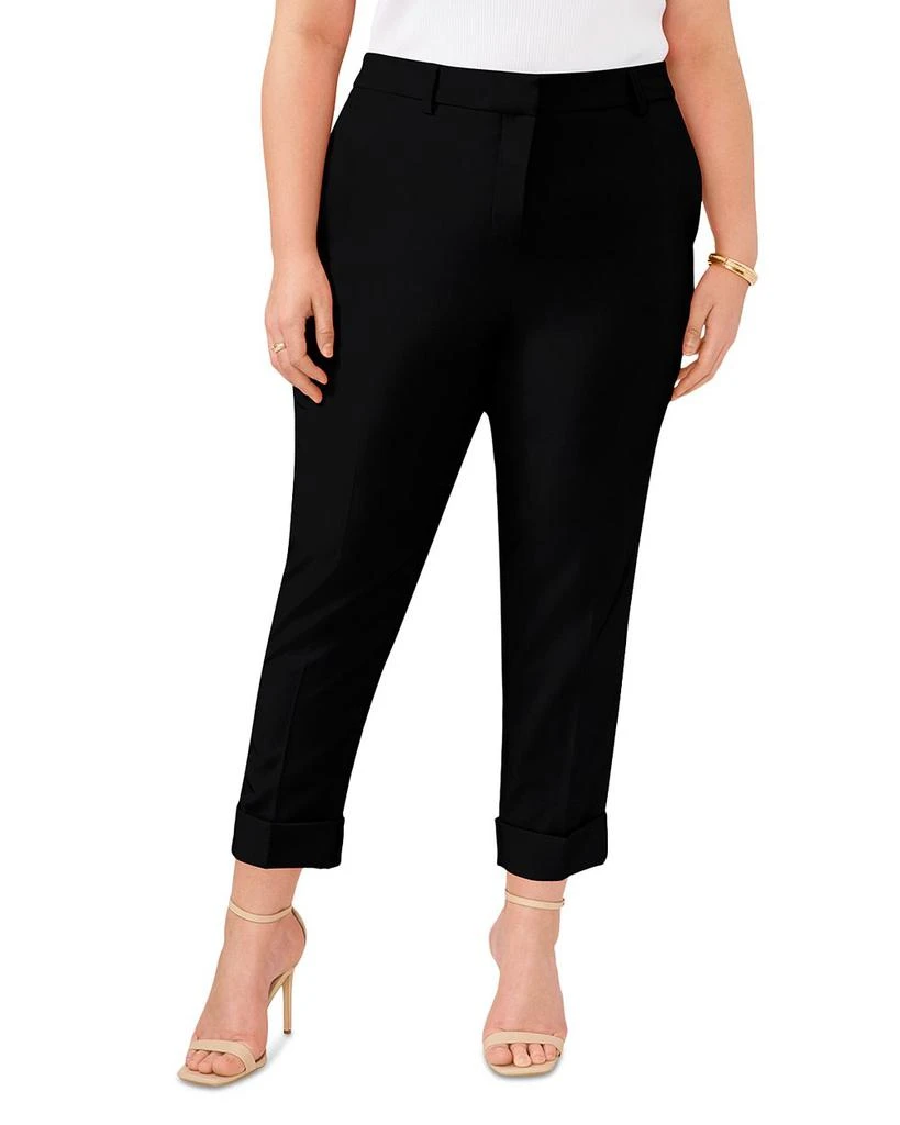 Vince Camuto Plus Wide Cuff Cropped Trousers 1