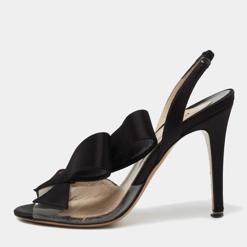 Nicholas Kirkwood Nicholas Kirkwood Black Satin Ankle Strap Sandals Size 35 1