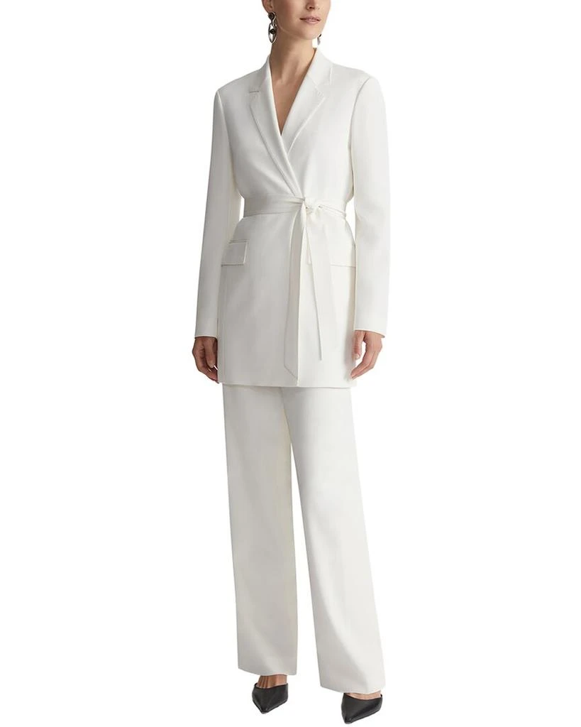 Lafayette 148 New York Plus Notch Lapel Silk-Blend Blazer 3