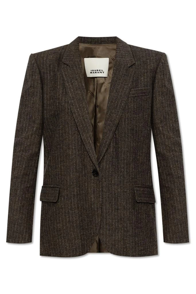 Isabel Marant Isabel Marant Omelia Pinstriped Single-Breasted Blazer 1