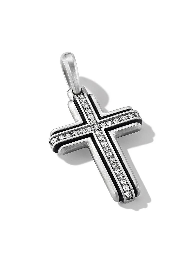 David Yurman Deco Cross Pendant in Sterling Silver 2