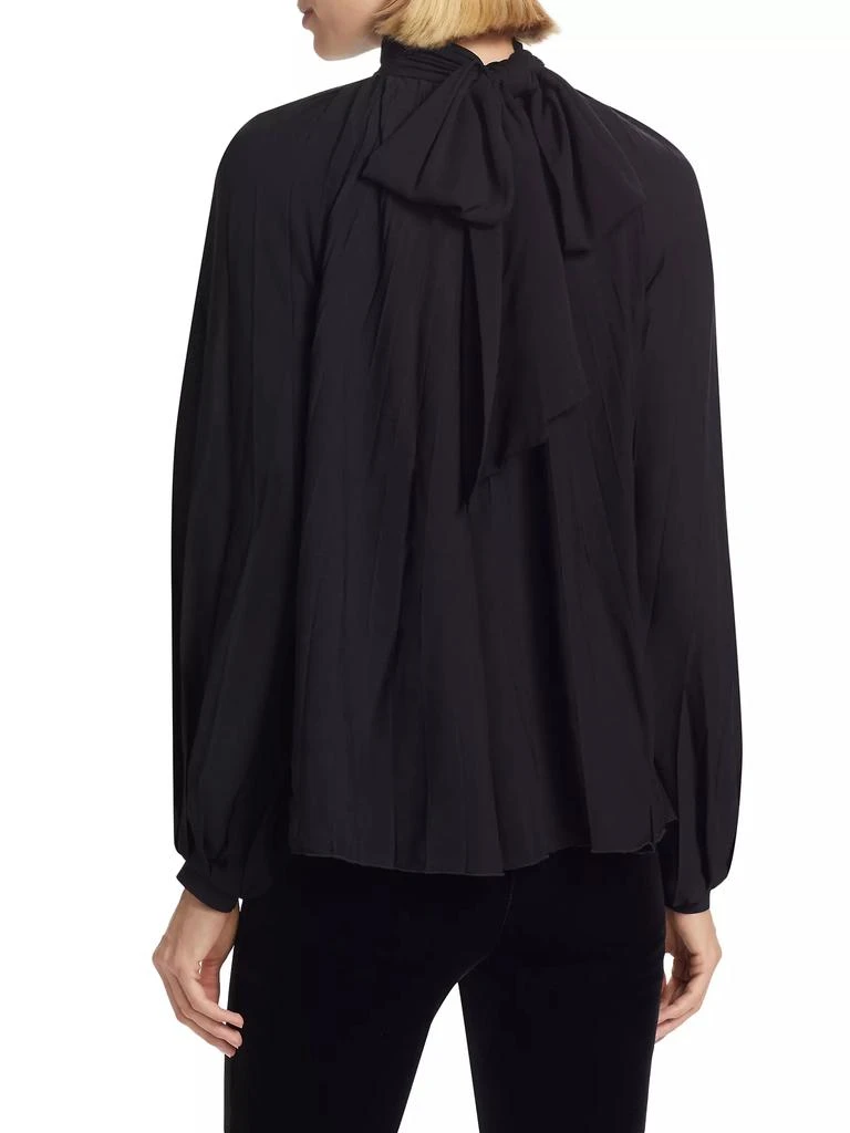 Chiara Boni Lingy Pleated Mock Turtleneck Top 5