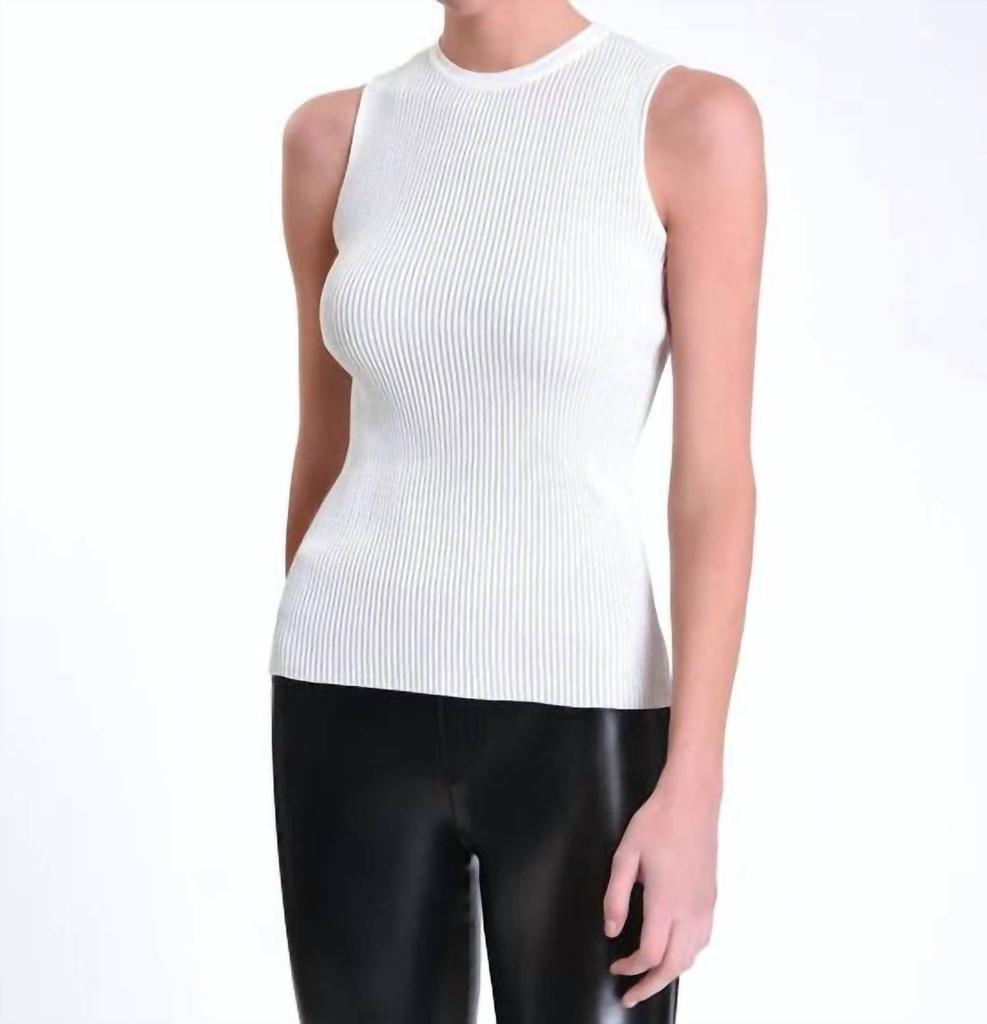 Blanc Noir Blanc Noir - Two Tone Rib Tank Top