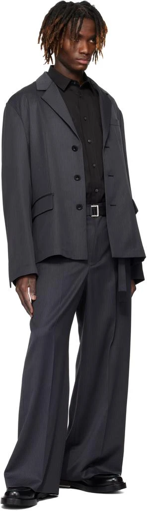 Sacai Black Doeskin Trousers 4