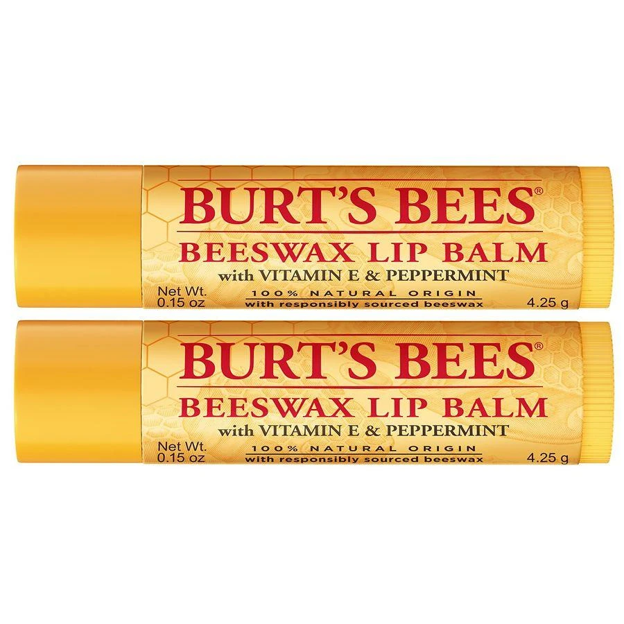 Burt's Bees 100% Natural Origin Moisturizing Lip Balm Original Beeswax 8