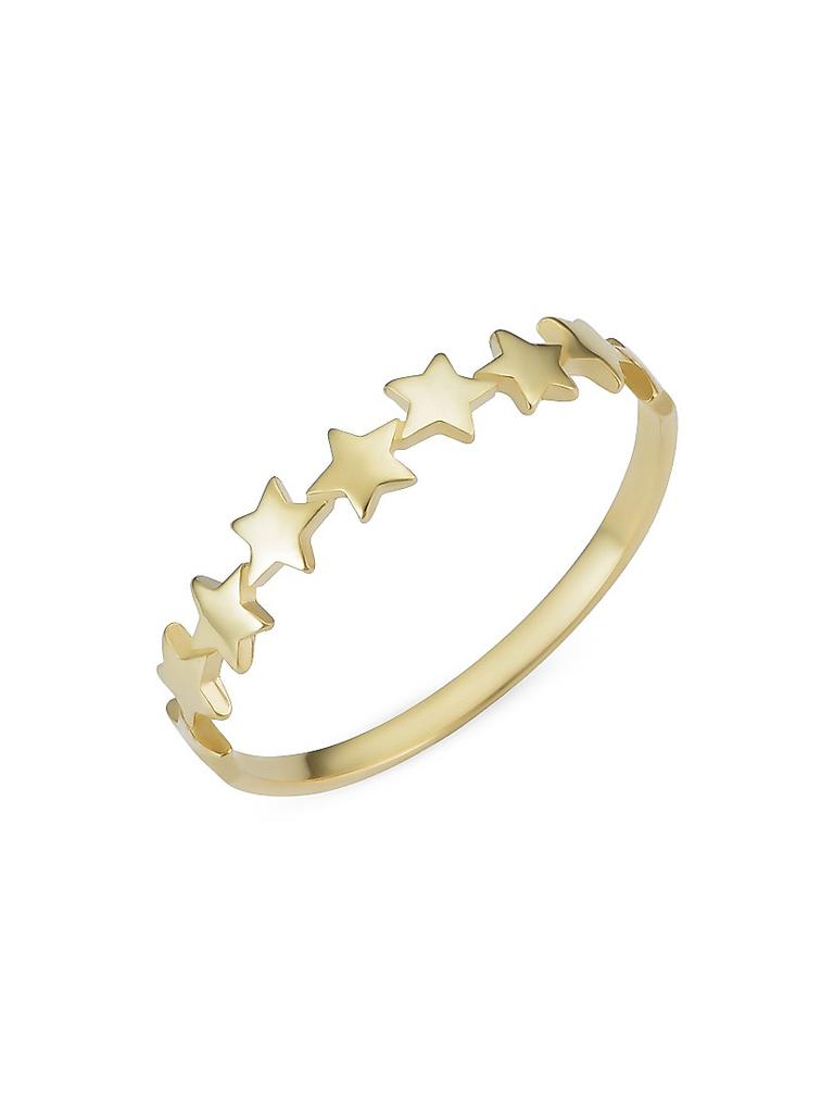 Oradina 14K Yellow Gold Aim for the Stars Ring