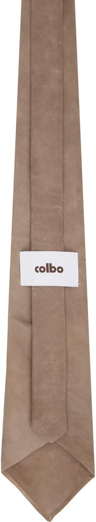 colbo Taupe Leather Tie