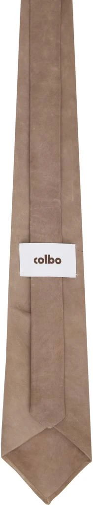 colbo Taupe Leather Tie 2