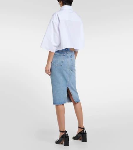 MM6 Denim midi skirt 3