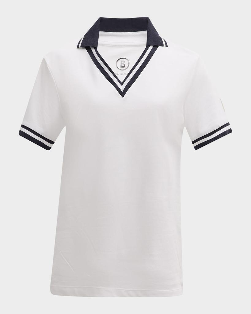 Bogner Lydia Pique Jersey Performance Polo