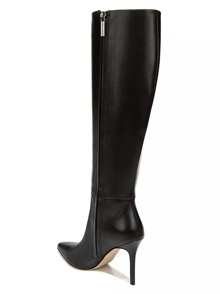 VERONICA BEARD Lisa 95MM Knee-High Wide-Calf Leather Boots 3