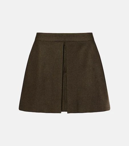 AMI Wool flannel miniskirt 1
