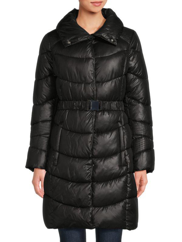 Longline Puffer Jacket BLACK