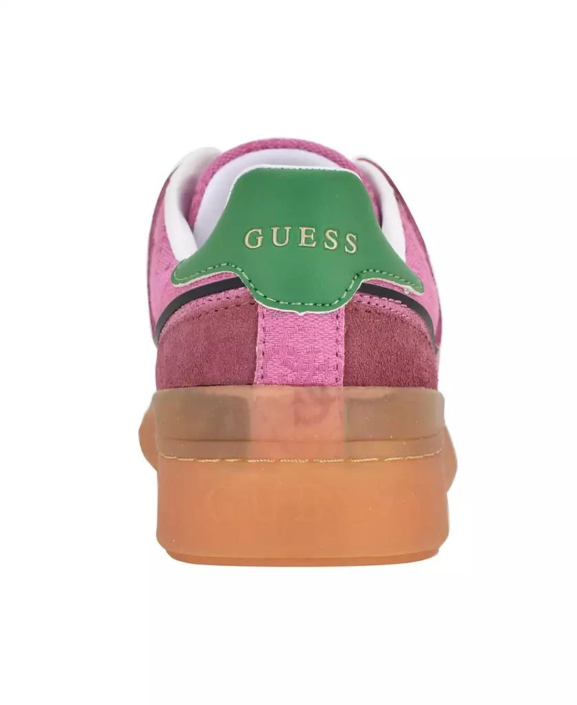 GUESS Women
s Inart Low Profile Sporty Gum Bottom Lace-Up Sneakers 3