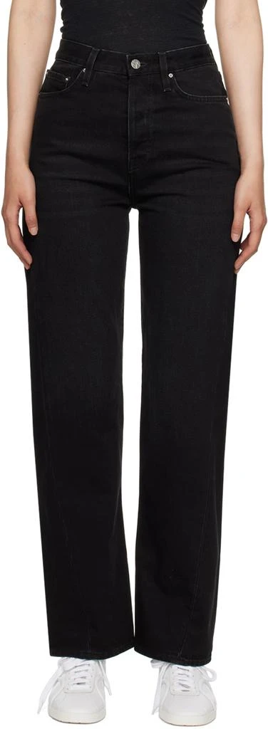 Totême Black Twisted Seam Jeans 1