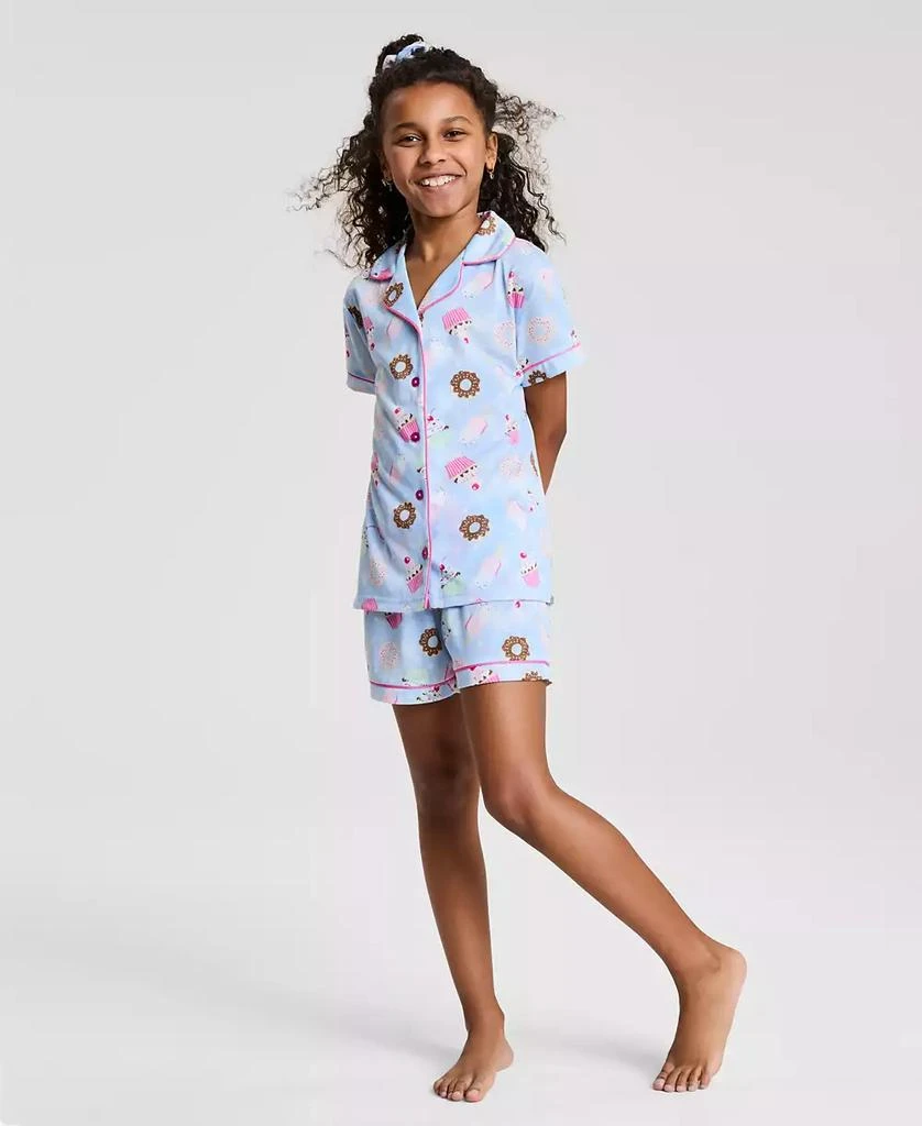 Max & Olivia Big Girls Donut-Print Pajama Set 1